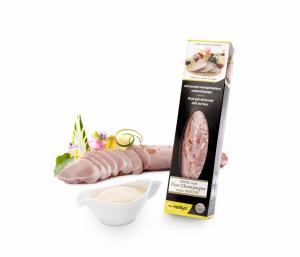 OVENBAKED PORK TENDERLOIN WITH FINE CHAMPAGNE SAUCE